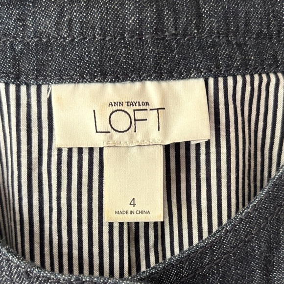 LOFT Ruffled Denim Jacket - Picture 3 of 3